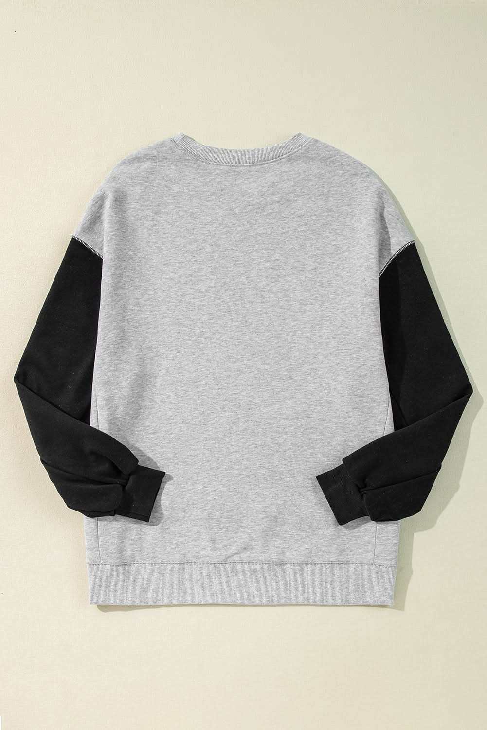 Chic gray drop shoulder pullover - Love Salve 