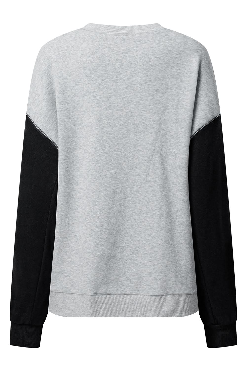 Chic gray drop shoulder pullover - Love Salve 