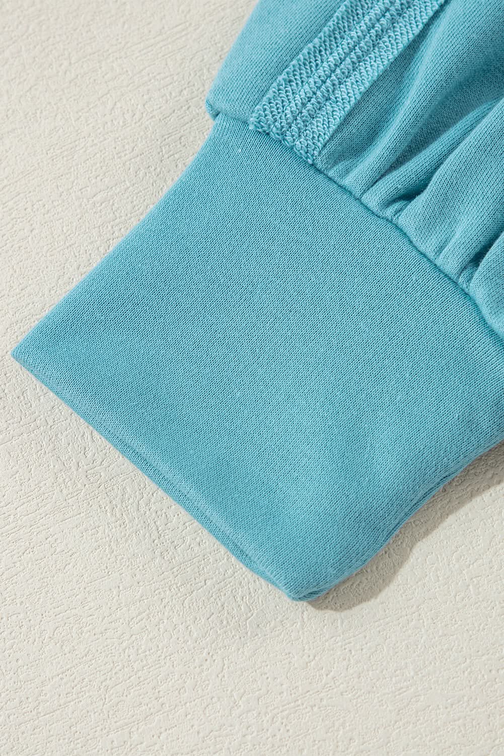 Light Blue Oversized Crew Sweatshirt - Love Salve 