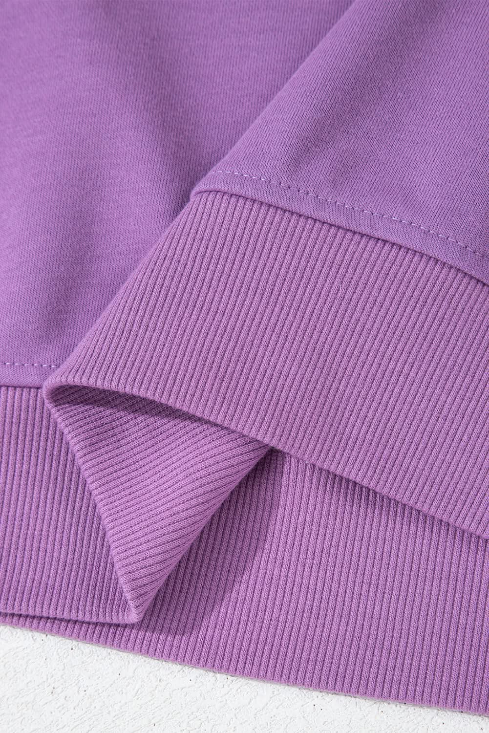 Meadow mauve patchwork sweatshirt - Love Salve 