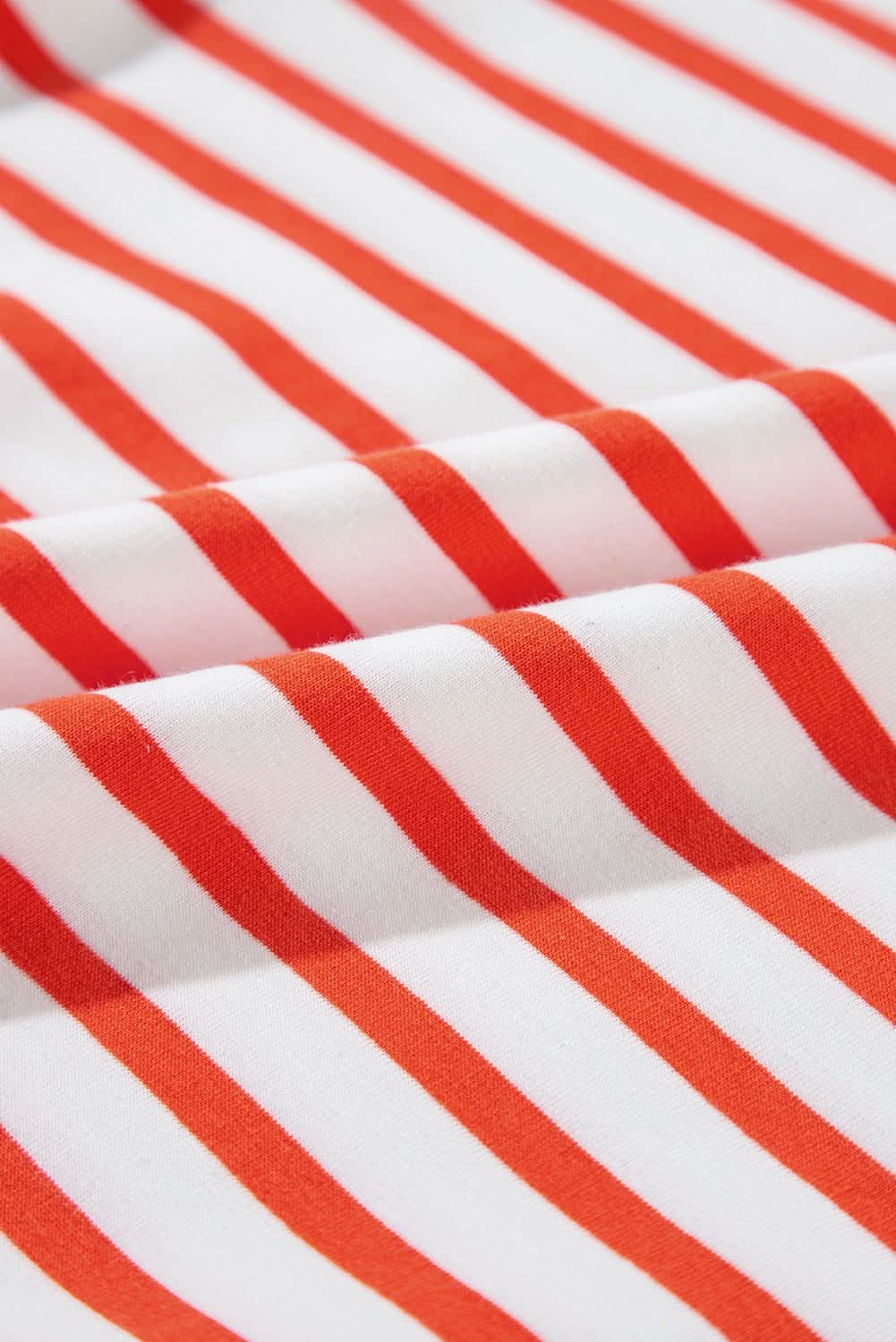 Chic orange stripe oversized sweatshirt - Love Salve 