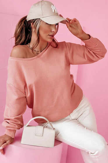 Pale chestnut back bow sweatshirt - Love Salve 