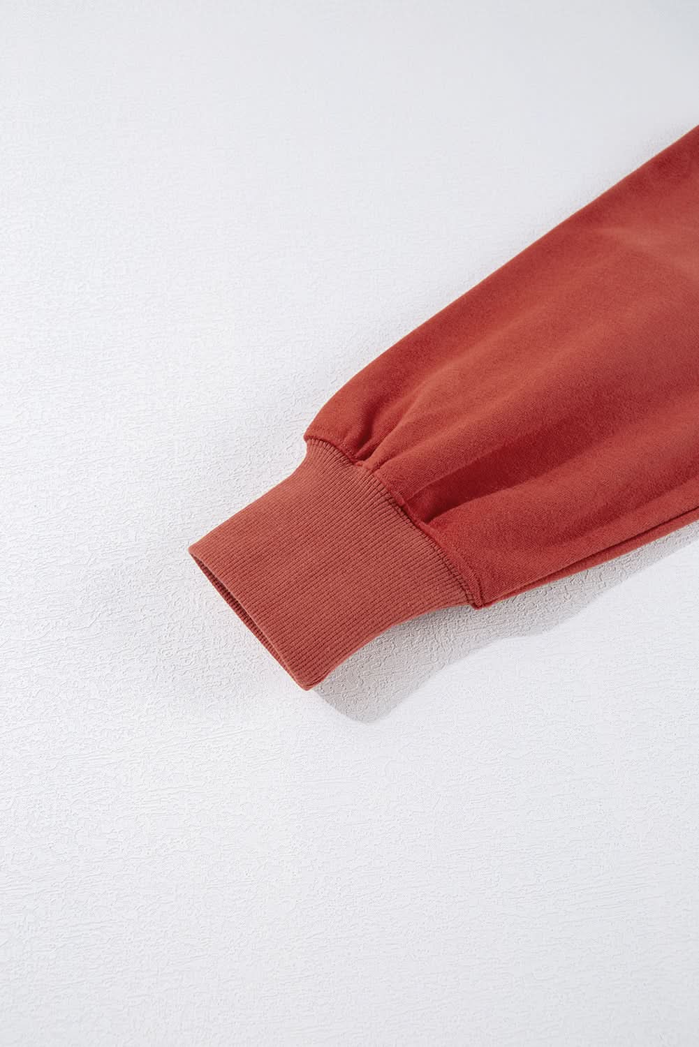 Red clay oversized drawstring hoodie - Love Salve 