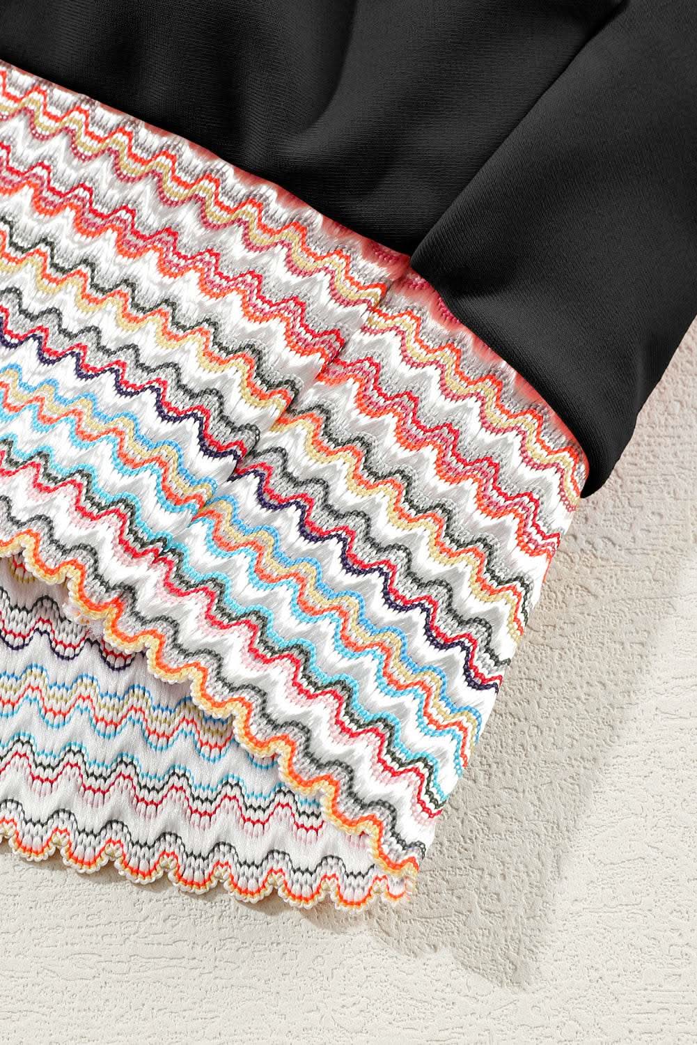 Trendy black high waist bikini - Love Salve 