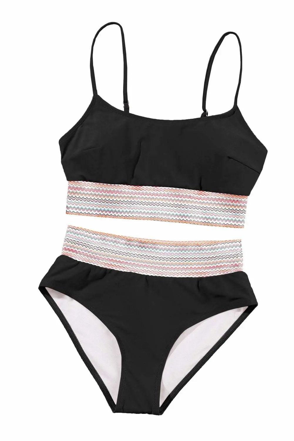 Trendy black high waist bikini - Love Salve 