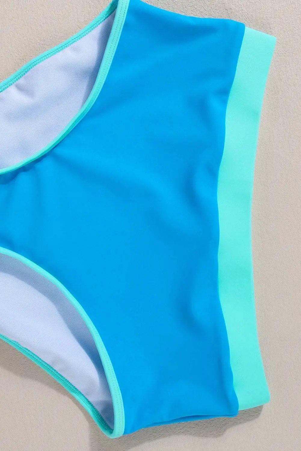 Stylish blue high-waisted bikini - Love Salve 