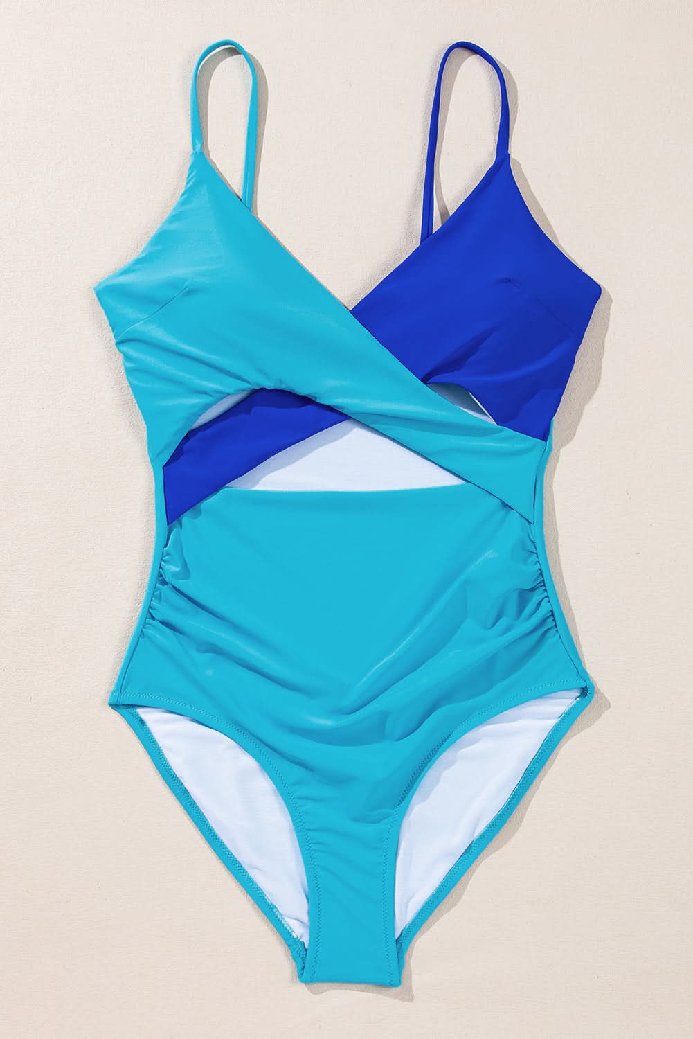 Chic light blue cutout swimsuit - Love Salve 