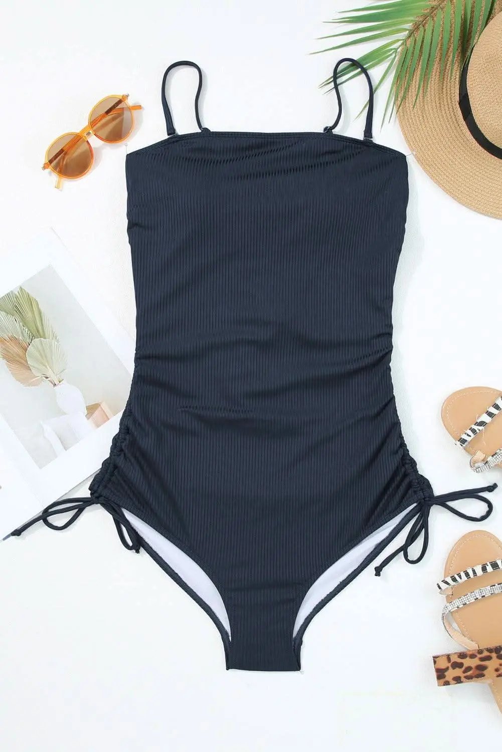 Navy blue adjustable monokini - Love Salve 