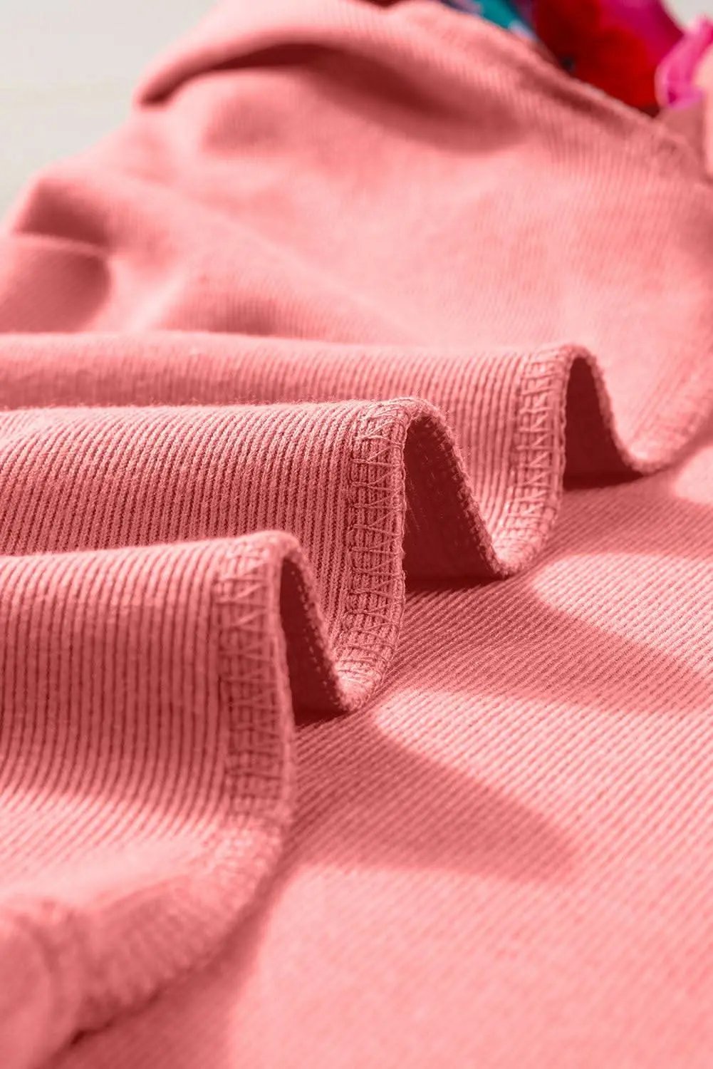 Peach blossom floral top with ricrac - Love Salve 