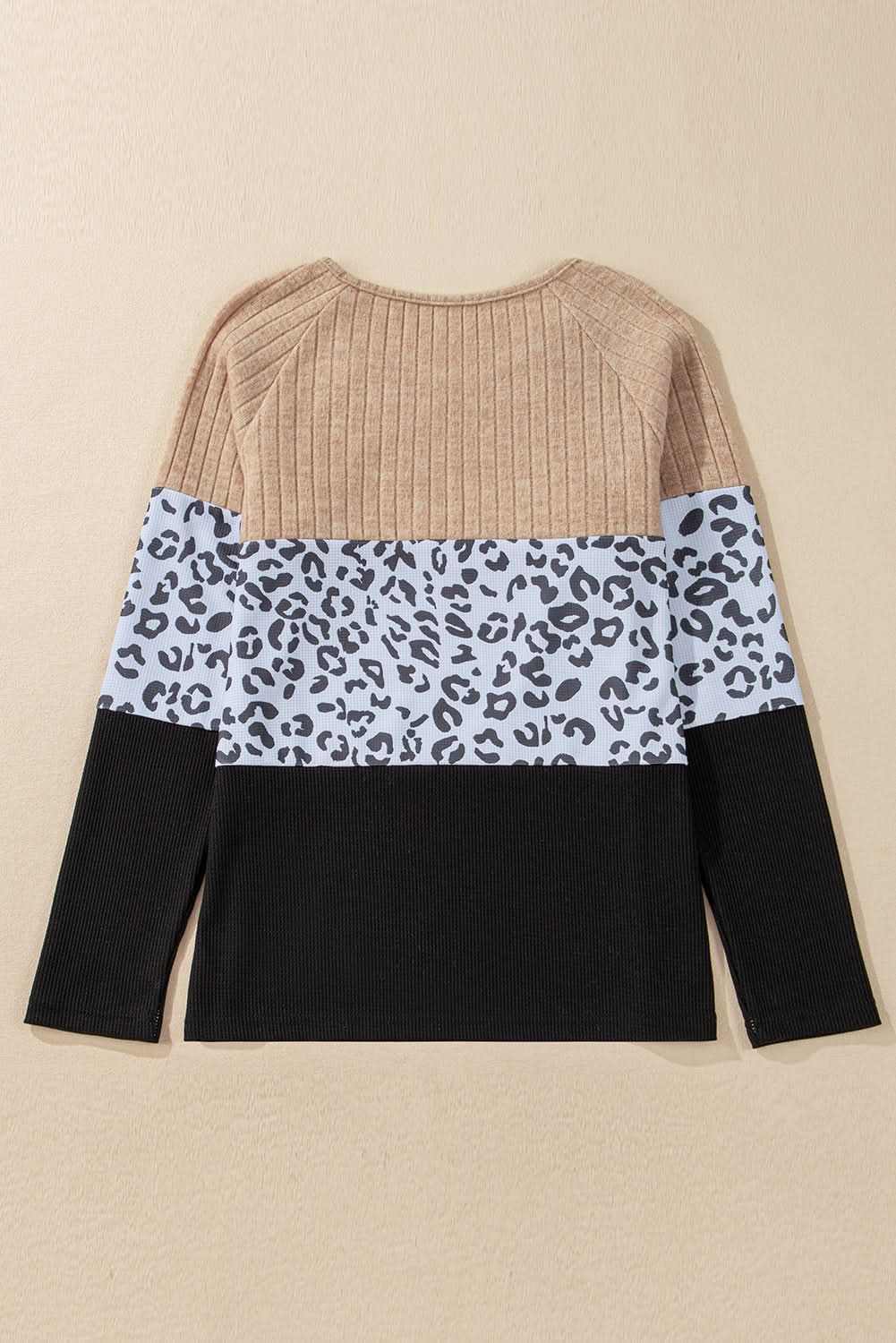 Fierce black leopard button-up tee - Love Salve 