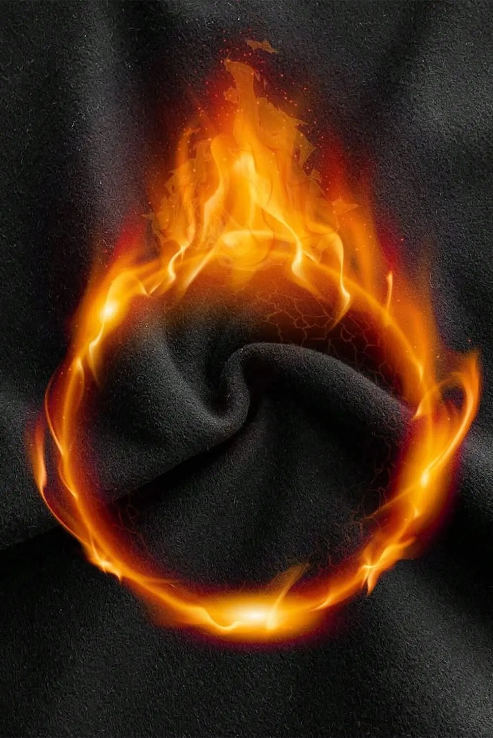 Chic black scoop neck thermal top - Love Salve 