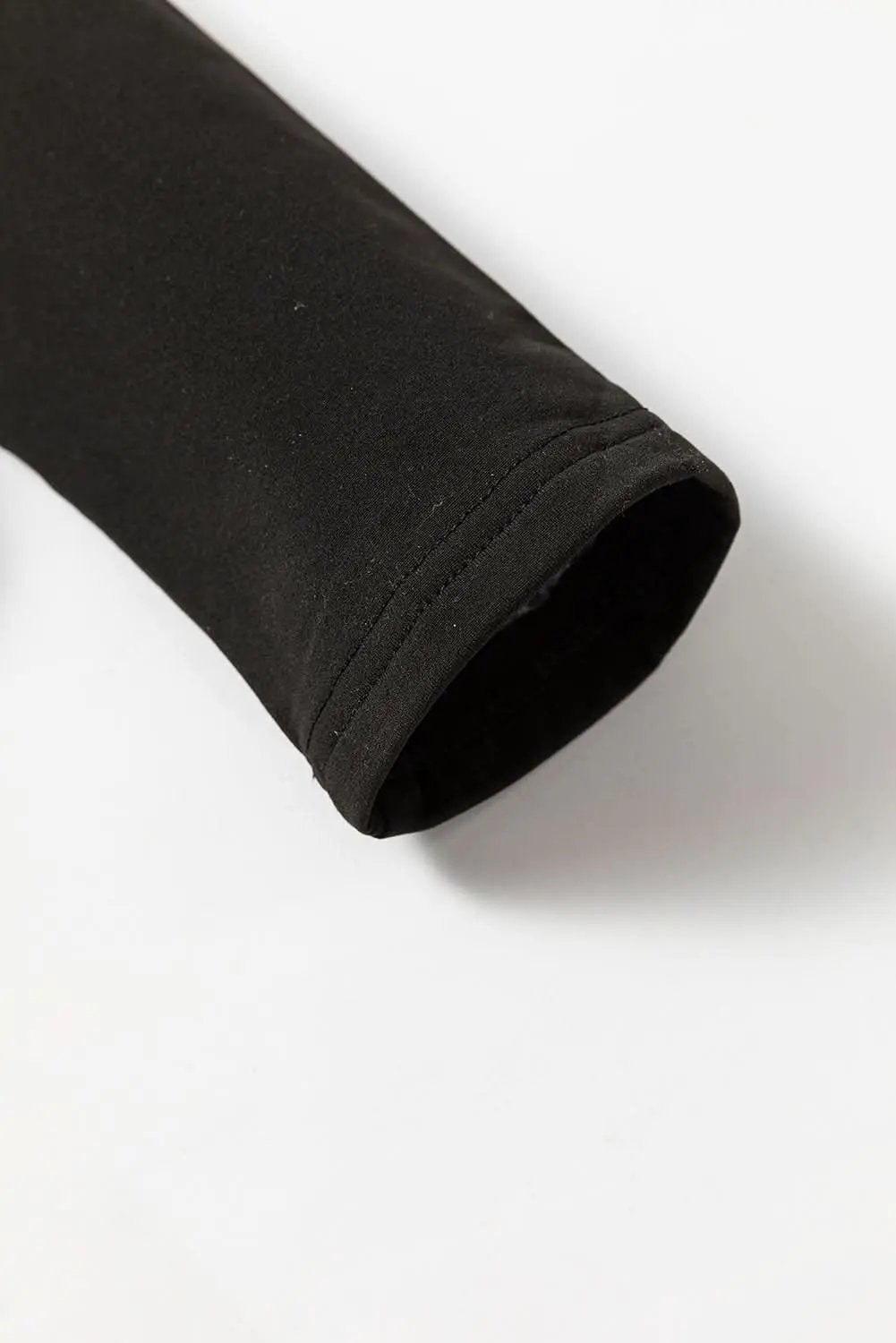 Chic black scoop neck thermal top - Love Salve 