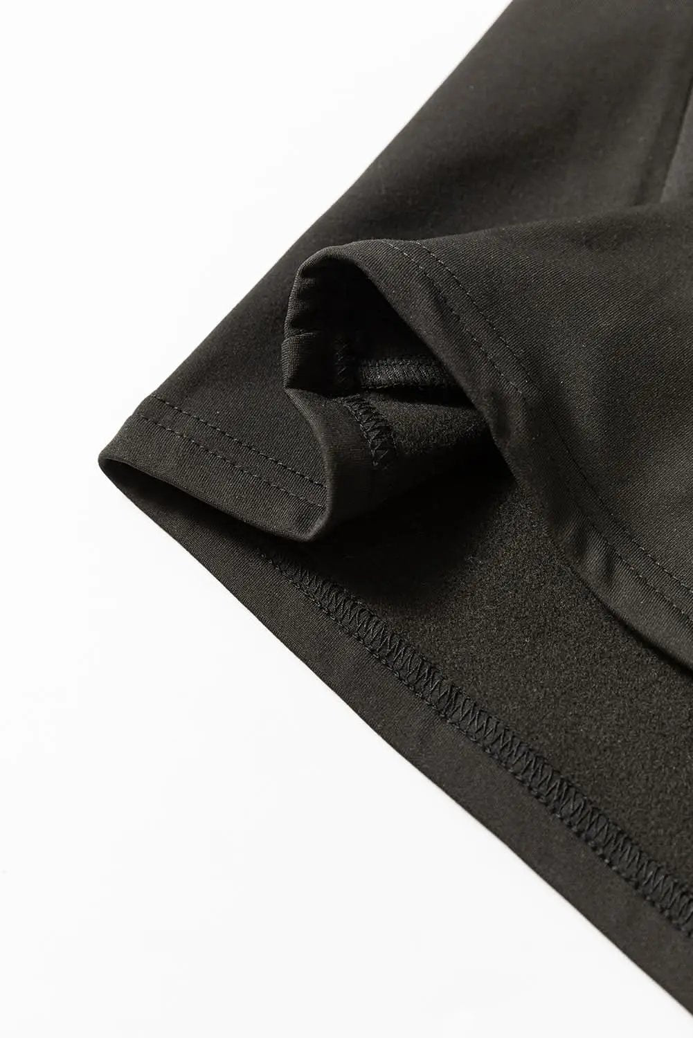 Chic black scoop neck thermal top - Love Salve 