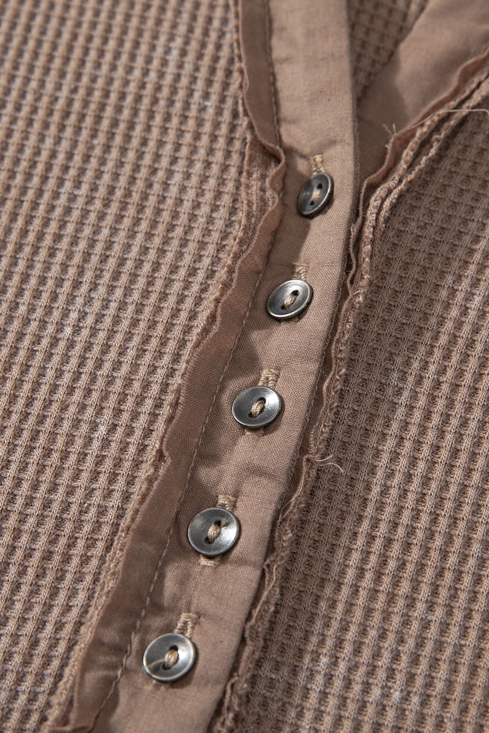 Coffee acid wash long sleeve top - Love Salve 