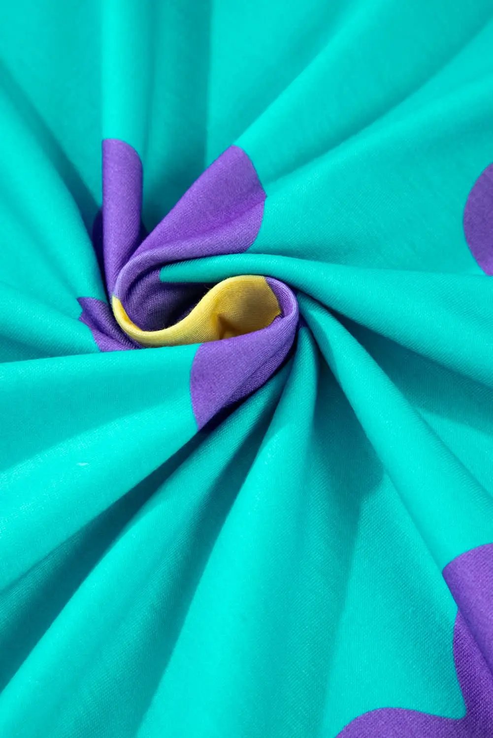 Sky blue floral long sleeve top - Love Salve 