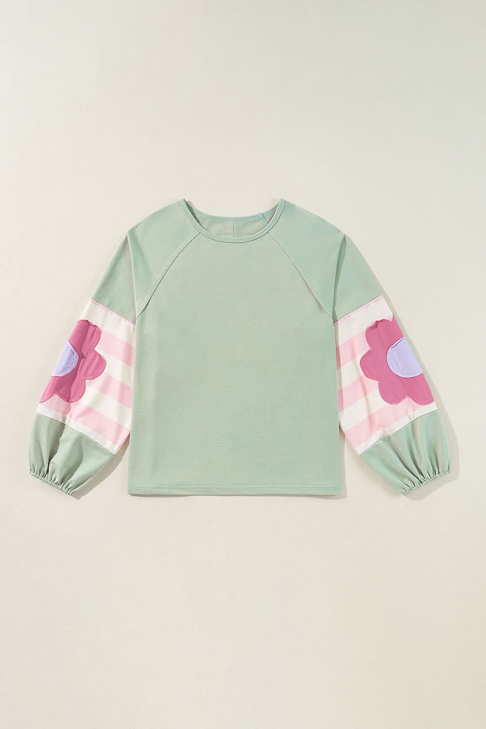 Floral oversized top in smoke green - Love Salve 