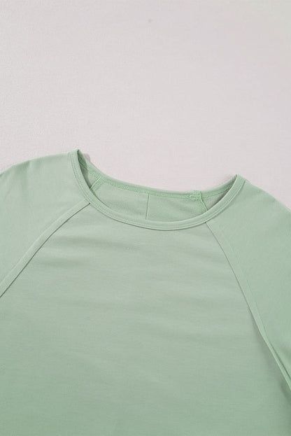 Floral oversized top in smoke green - Love Salve 