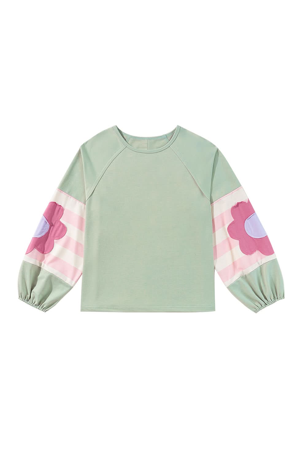 Floral oversized top in smoke green - Love Salve 