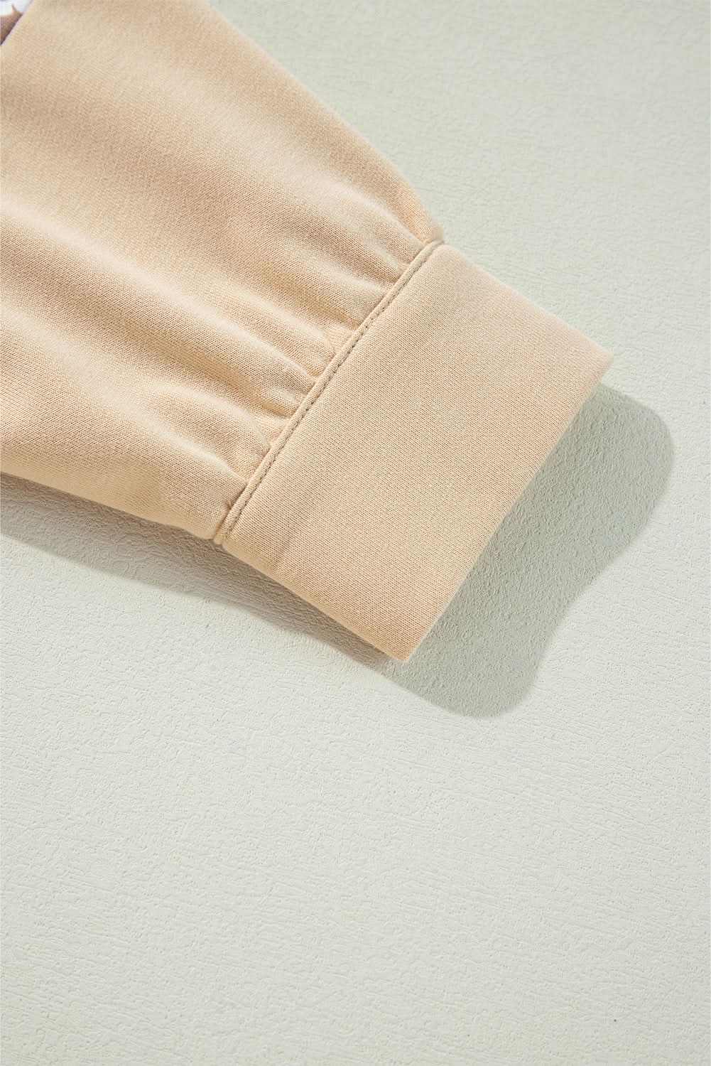 Apricot floral star patch hoodie - Love Salve 