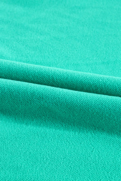Aruba blue fleece hoodie with pockets - Love Salve 