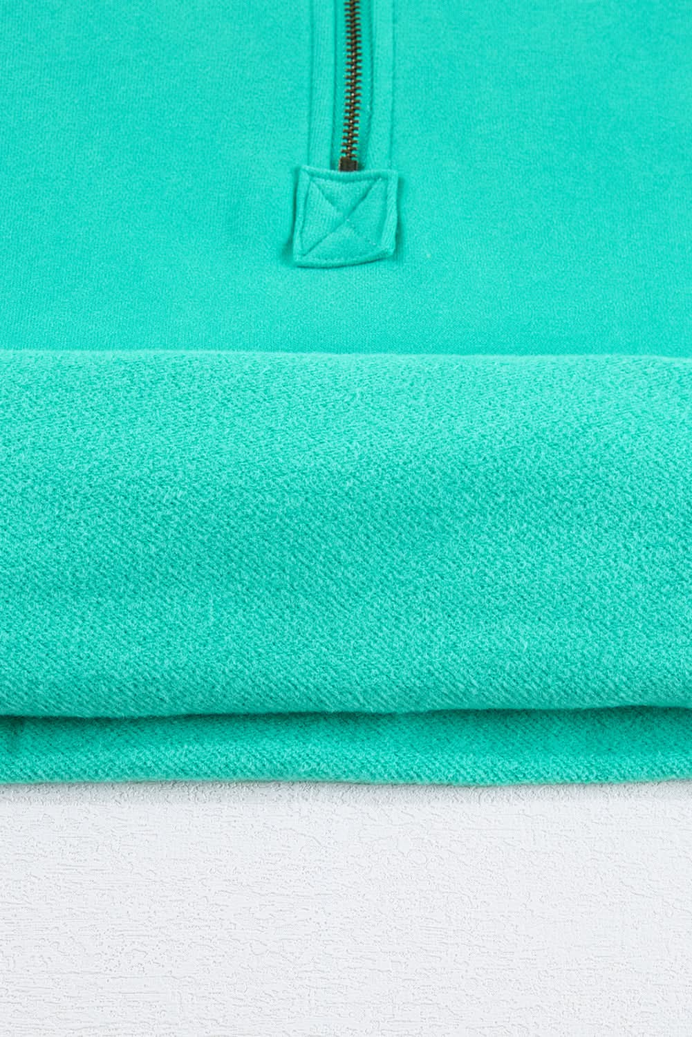 Aruba blue fleece hoodie with pockets - Love Salve 