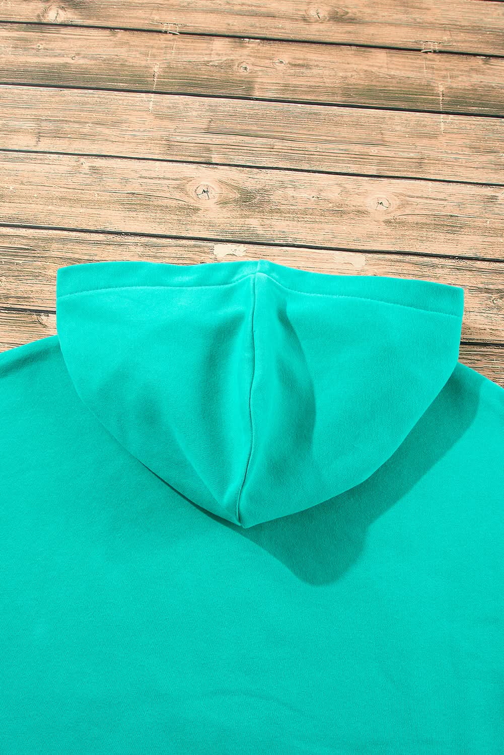 Aruba blue fleece hoodie with pockets - Love Salve 