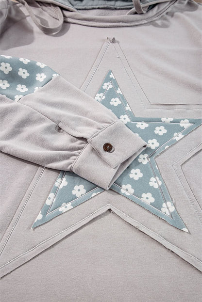 Beau floral patchwork hoodie - Love Salve 