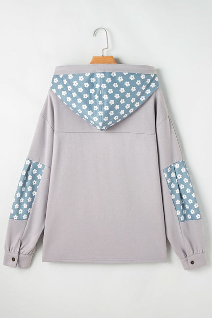 Beau floral patchwork hoodie - Love Salve 