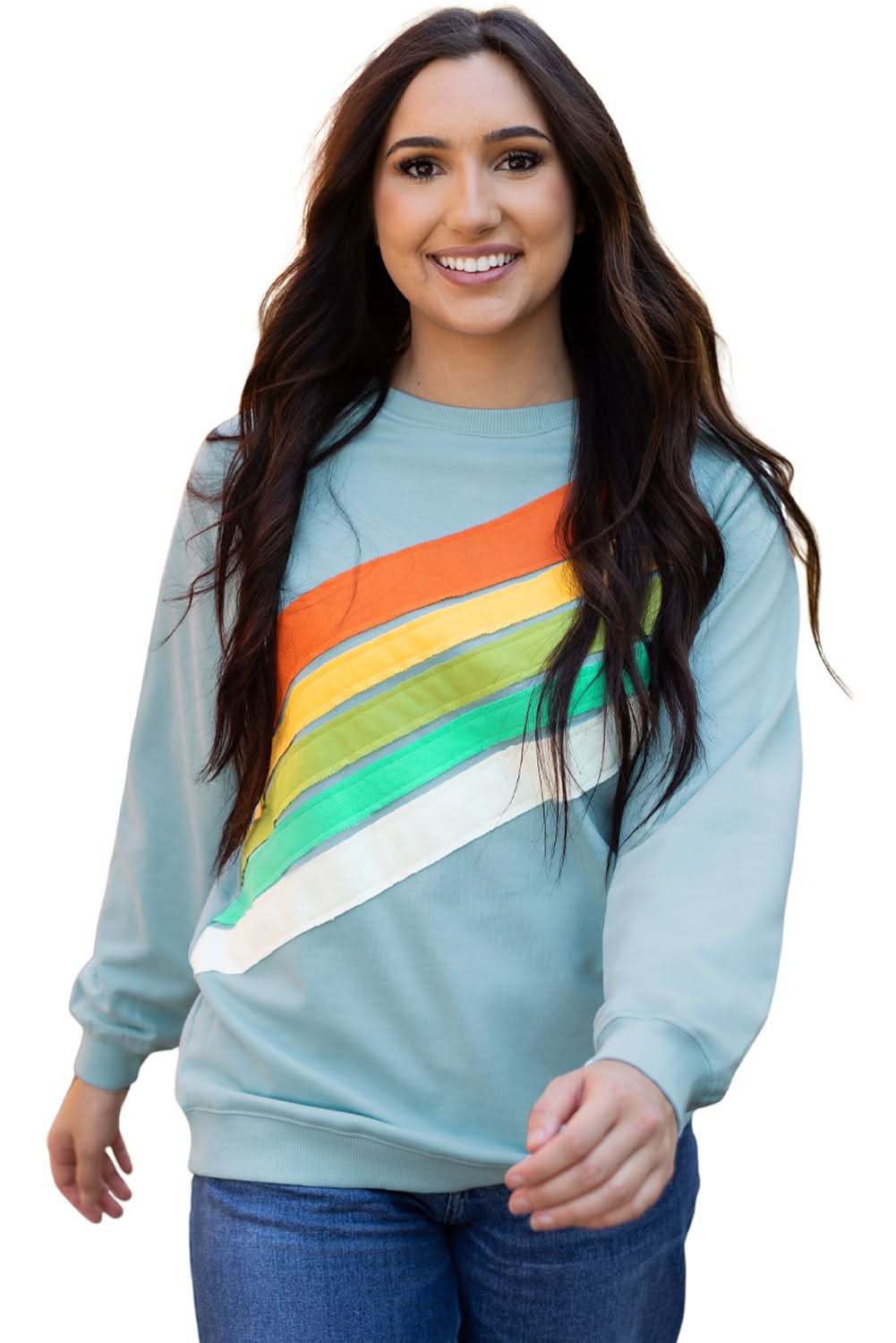 Vibrant colorblock sweatshirt - Love Salve 