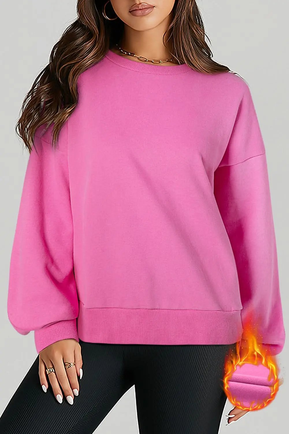 Bonbon fleece-lined sweatshirt - Love Salve 