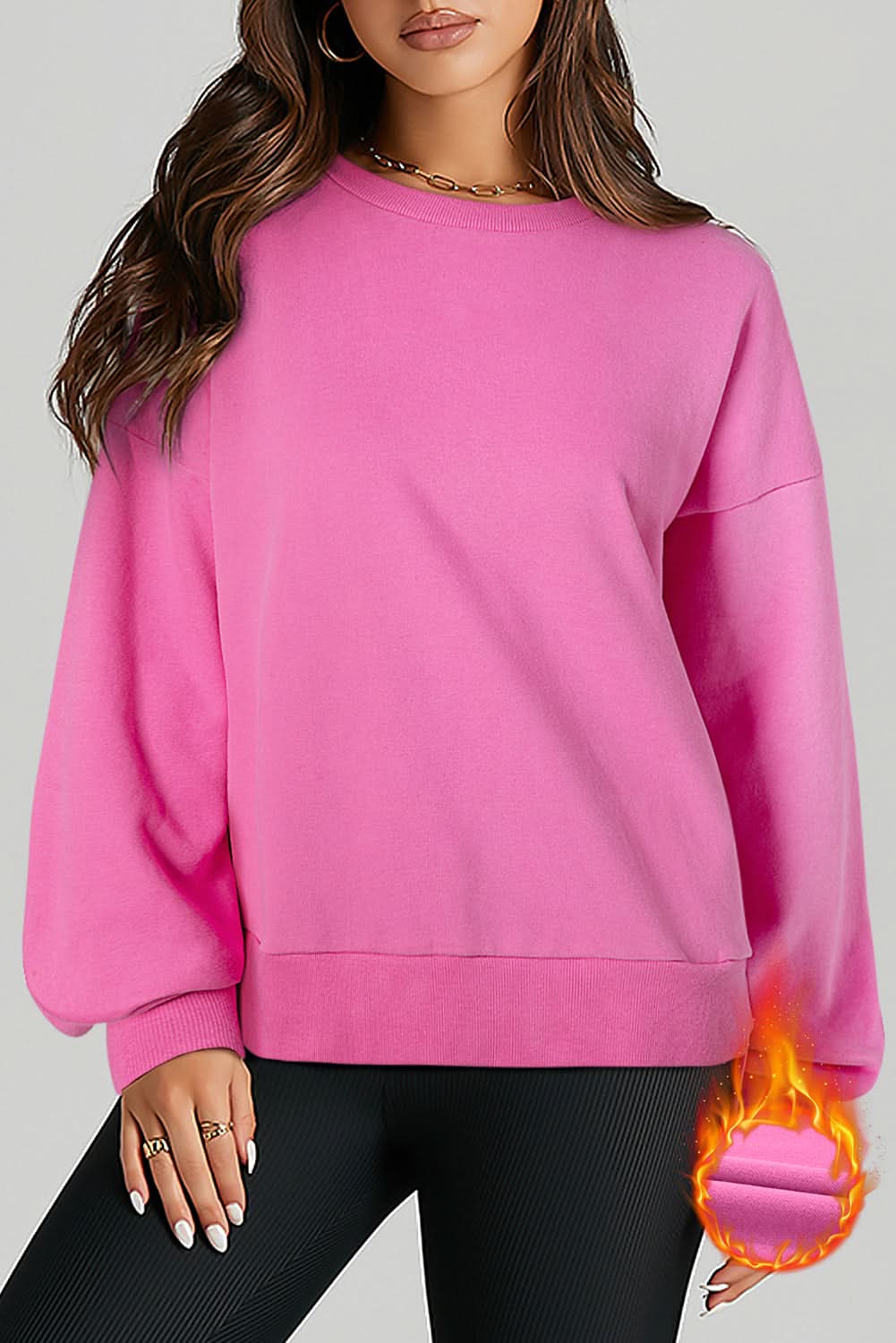 Bonbon fleece-lined sweatshirt 