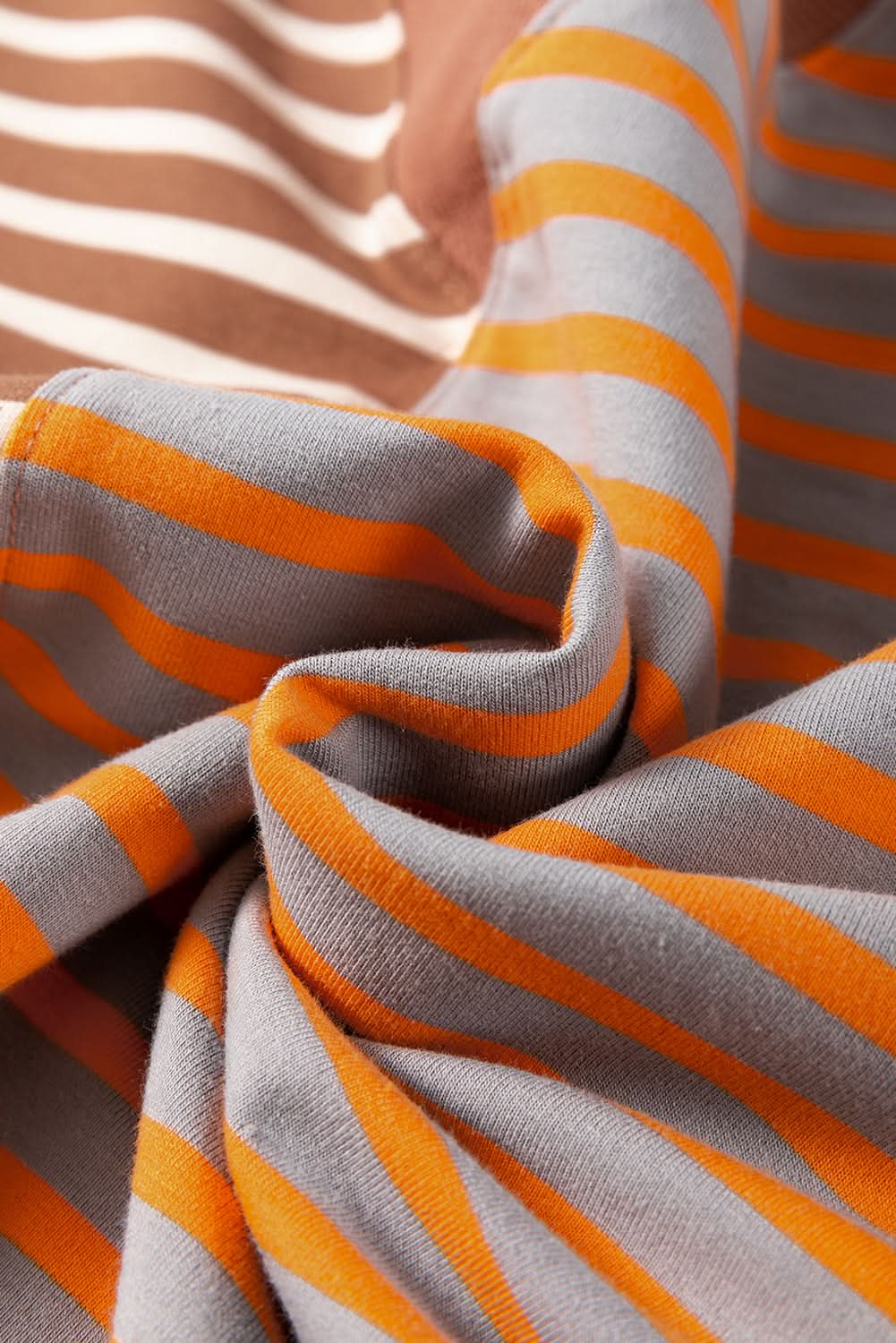 Brown Stripe Oversized Sweatshirt - Love Salve 