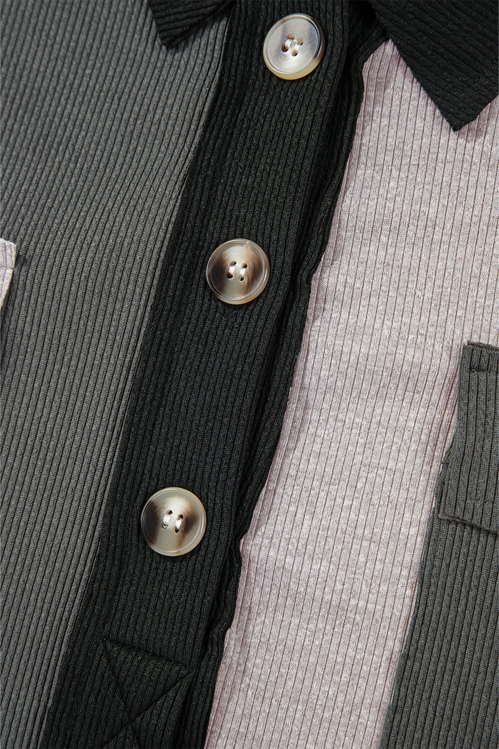 Gray oversized colorblock sweatshirt - Love Salve 