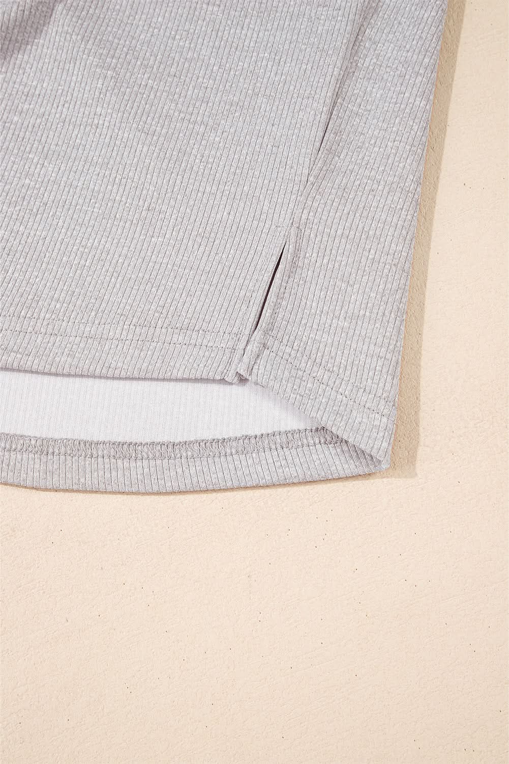 Gray oversized colorblock sweatshirt - Love Salve 