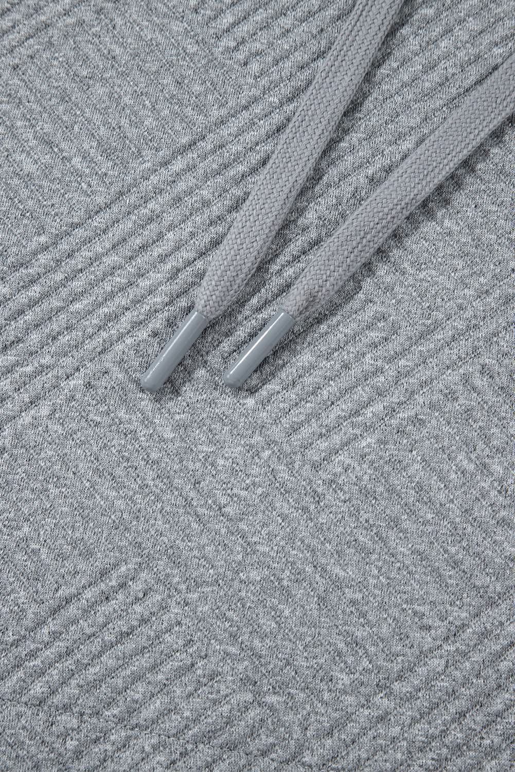 Gray color block drop shoulder hoodie - Love Salve 