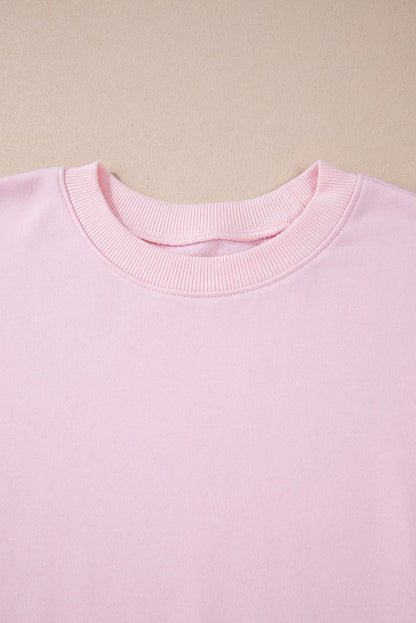 Chic light pink batwing sweatshirt - Love Salve 