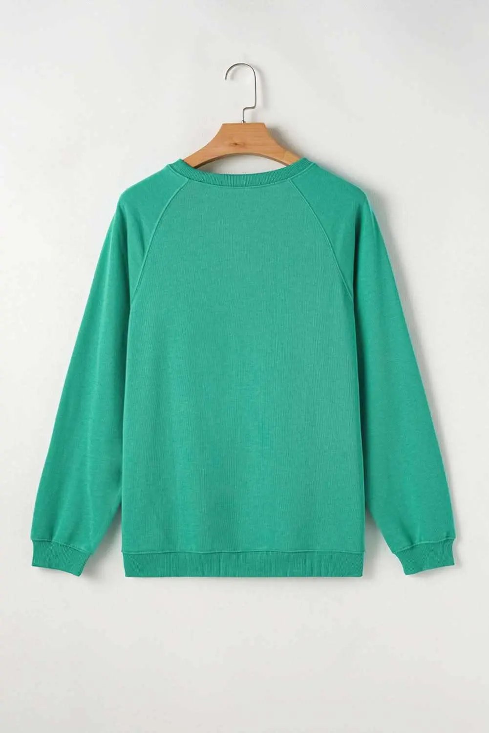Mint green striped pullover - rainbow colorblock design - Love Salve 