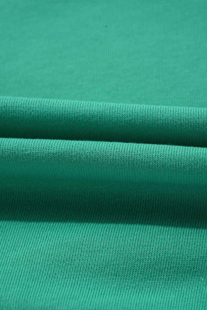 Mint green striped pullover - rainbow colorblock design 