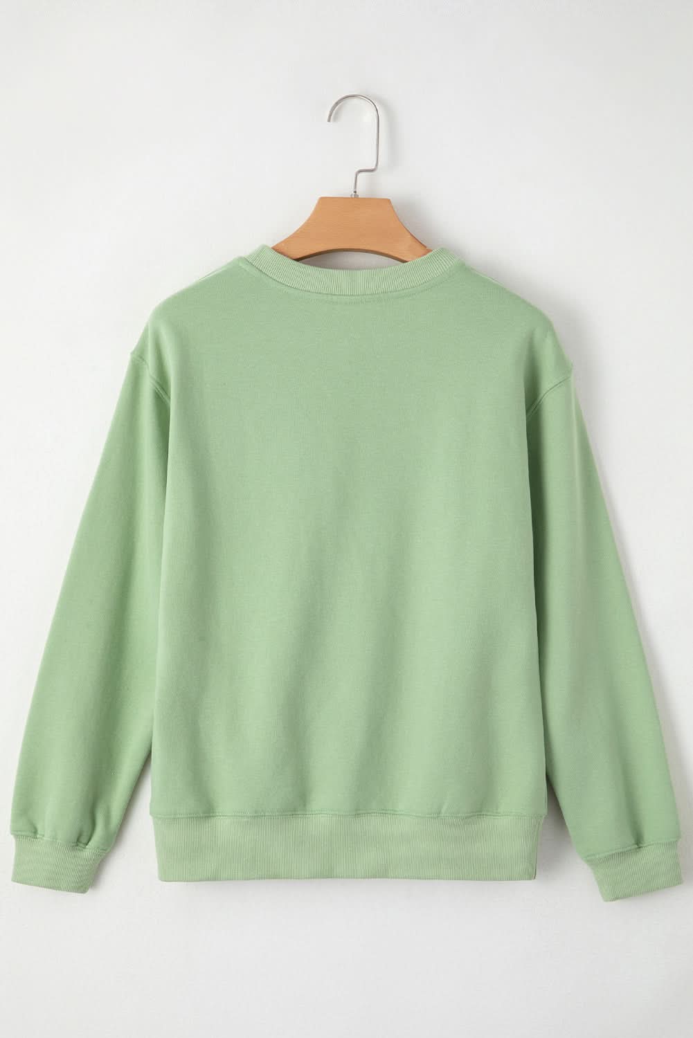 Cozy fleece-lined sweatshirt in smoke green - Love Salve 
