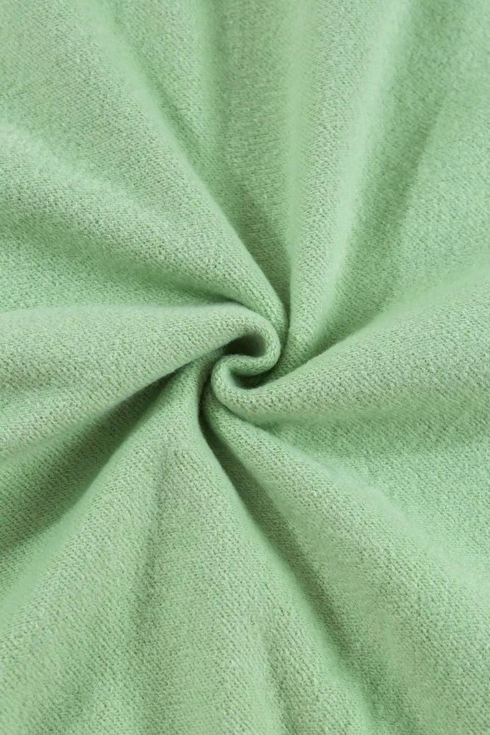 Cozy fleece-lined sweatshirt in smoke green - Love Salve 