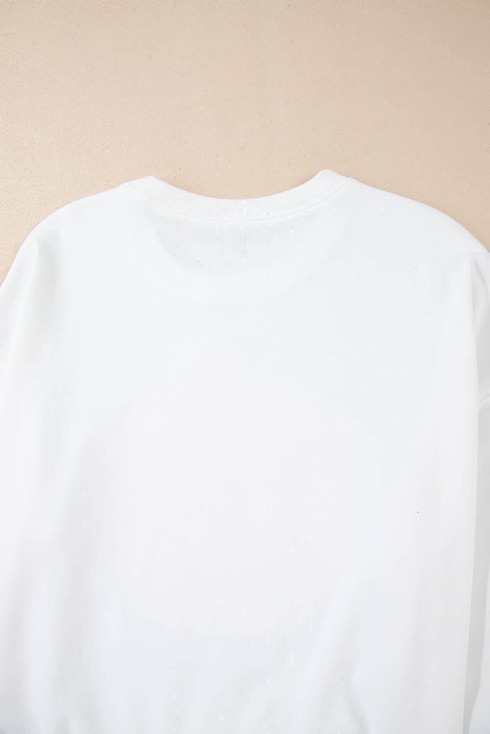White Terry Halloween Pumpkin Patched Pattern Pullover Sweatshirt - Love Salve 