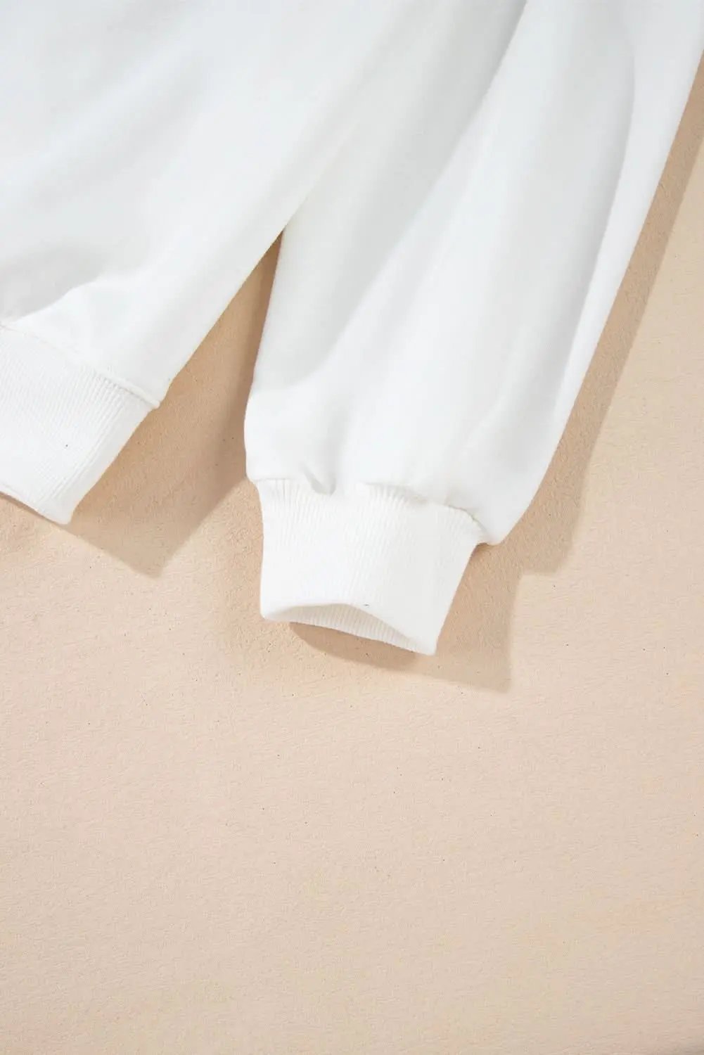 White Terry Halloween Pumpkin Patched Pattern Pullover Sweatshirt - Love Salve 