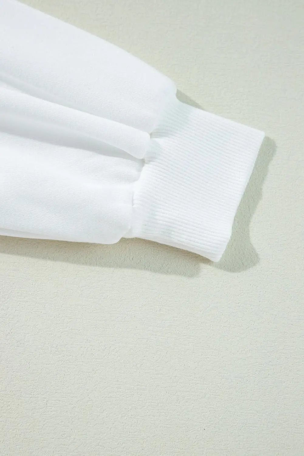 White varsity pullover sweatshirt - Love Salve 