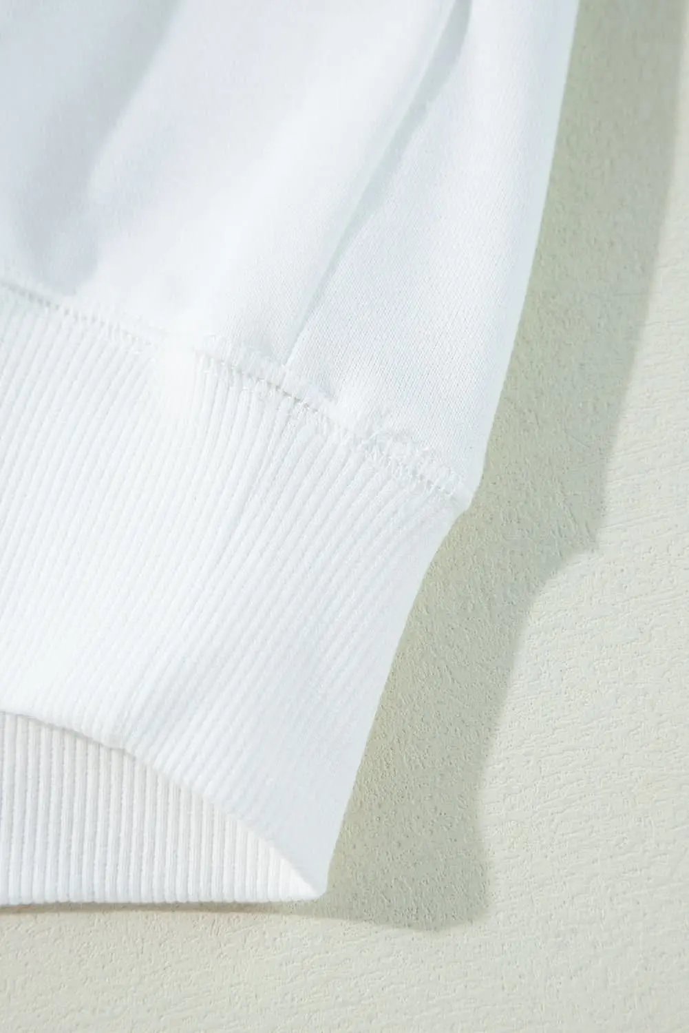 White varsity pullover sweatshirt - Love Salve 