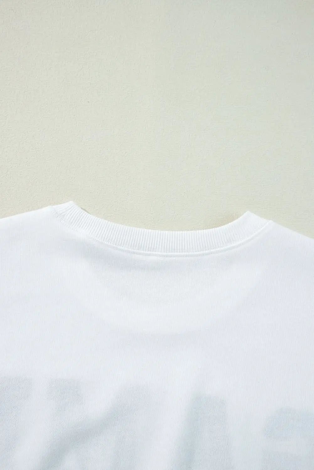 White varsity pullover sweatshirt - Love Salve 