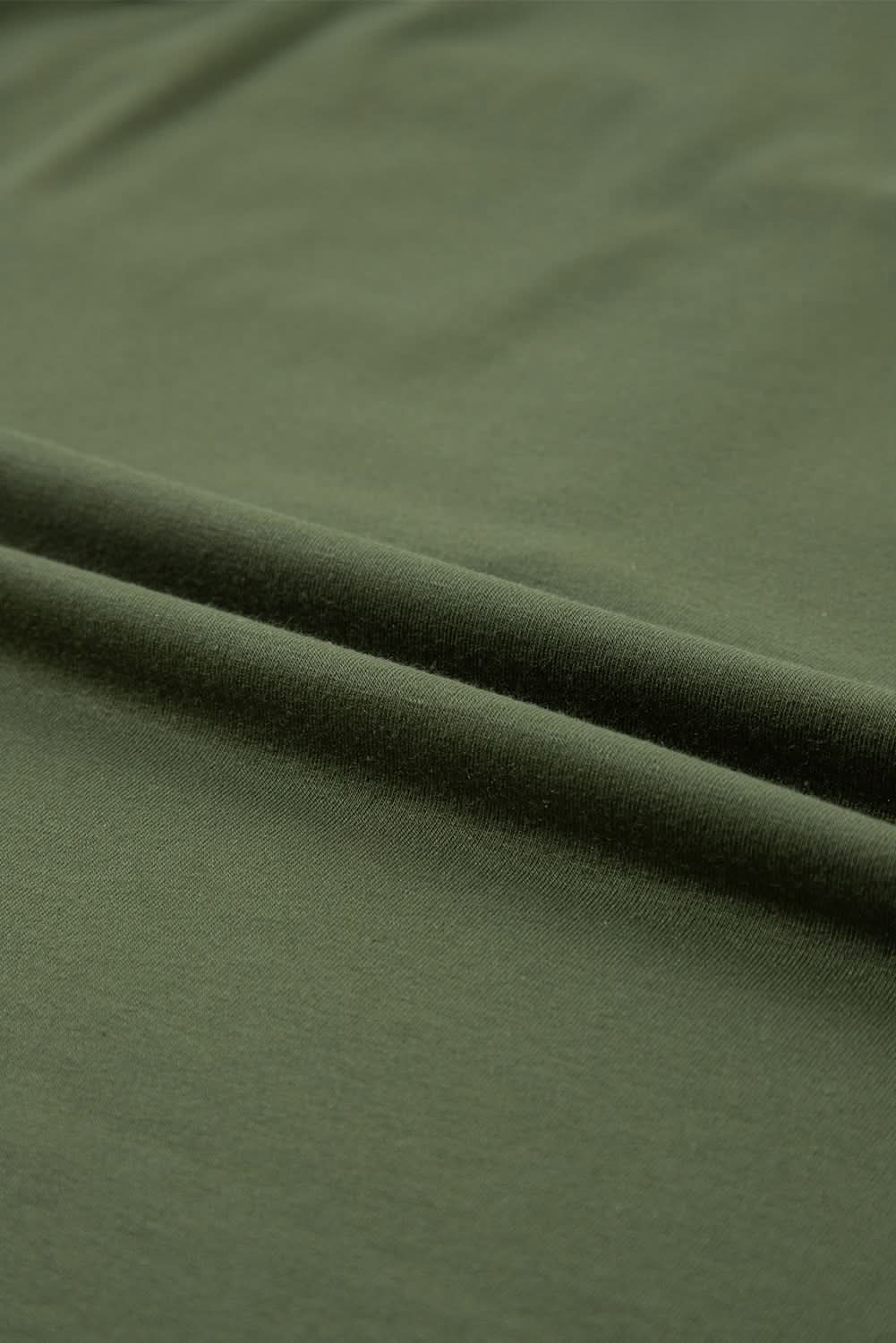 Jungle Green Half Button V Neck Patched Pocket Tank Top - Love Salve 