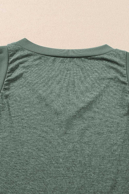 Chic mist green ribbed tank top - Love Salve 