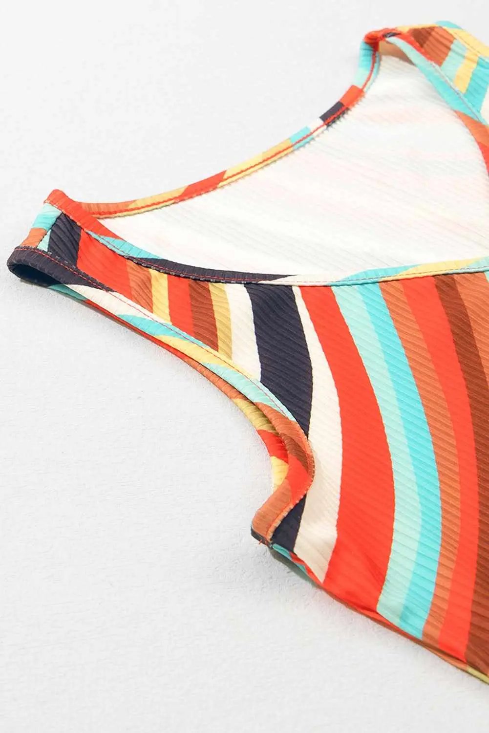 Chic multicolor striped tank top - Love Salve 