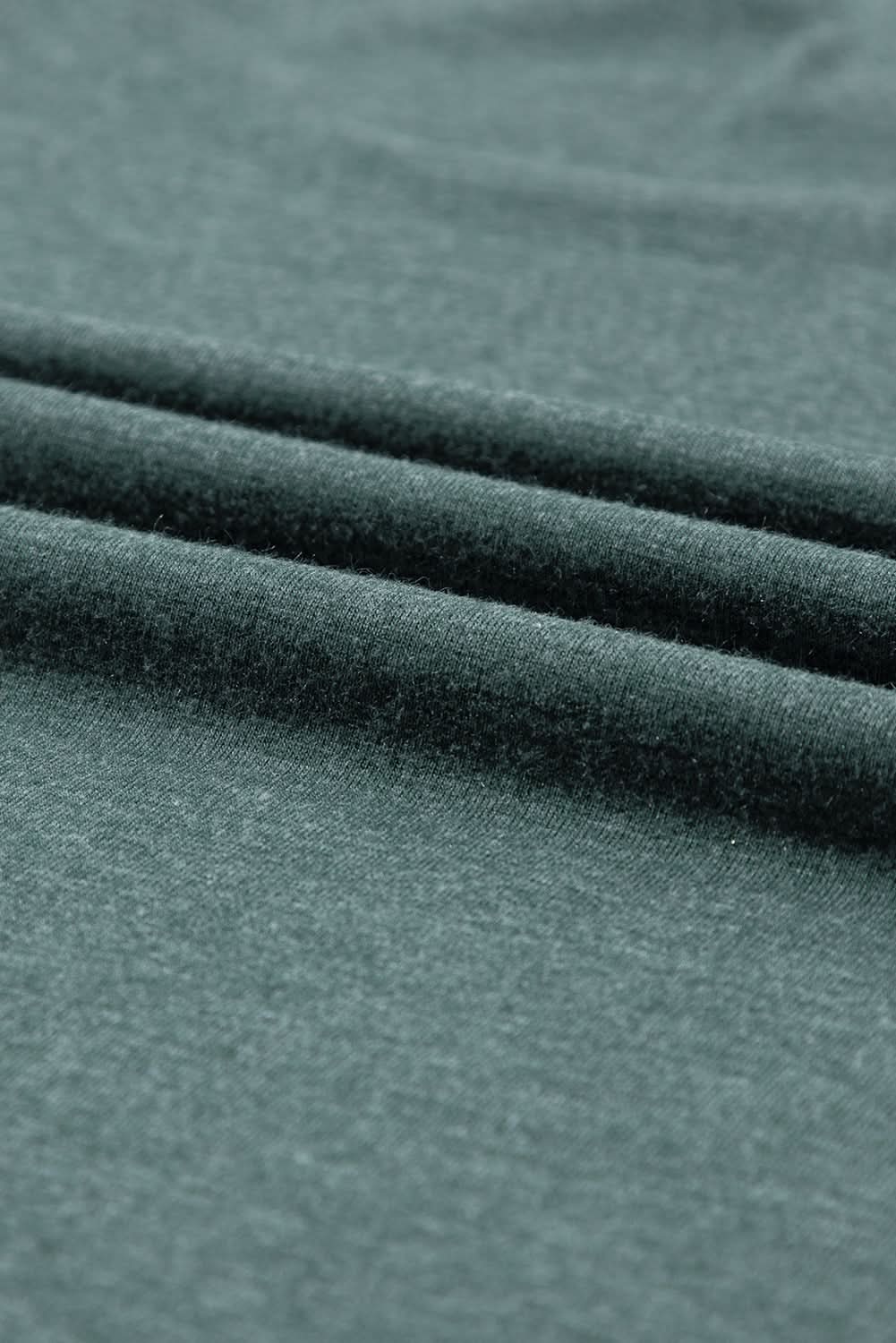 Mist Green Fashion Petal Sleeve V Neck T Shirt - Love Salve 