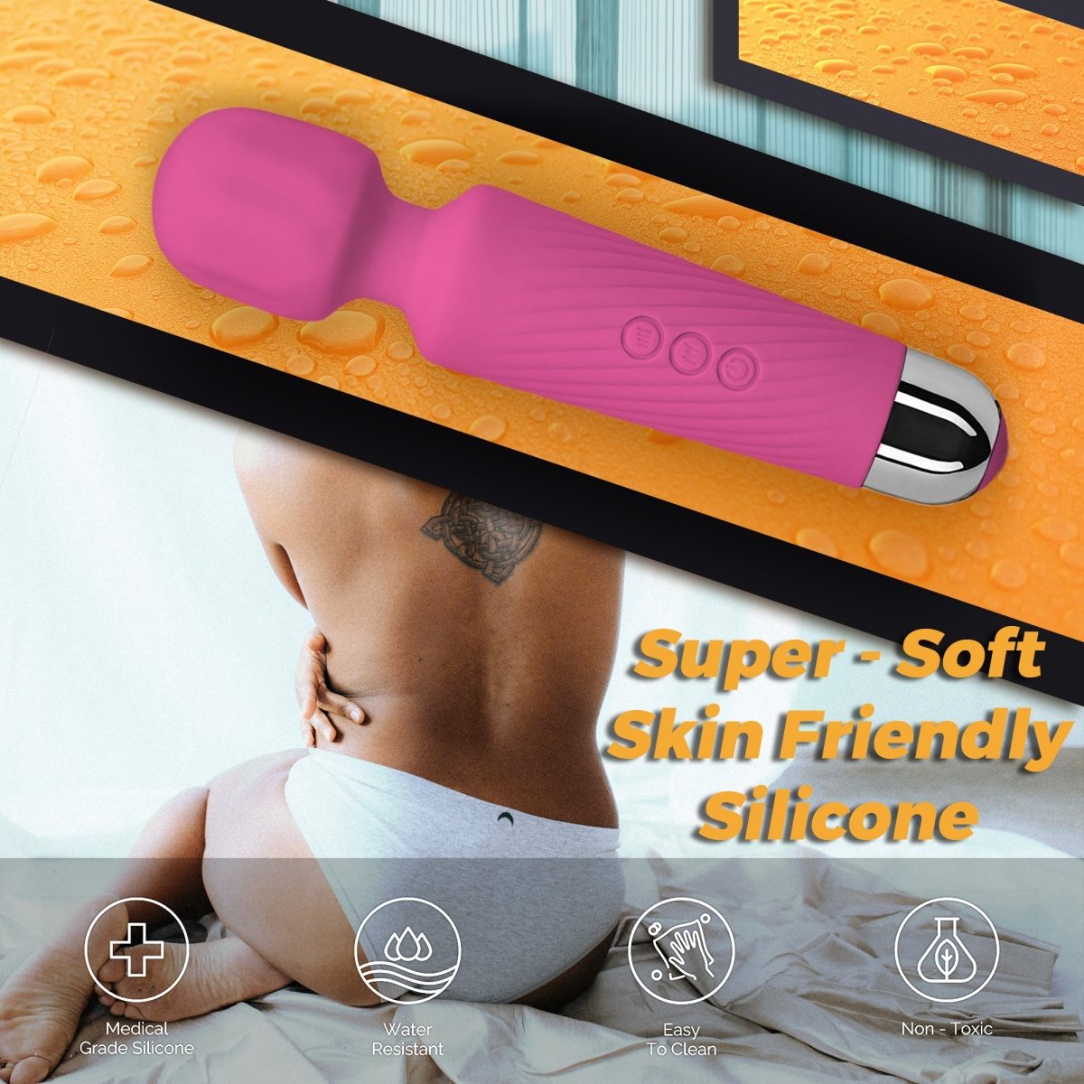 Love Salve Wand Massager - Silent Waterproof Design Ideal for Stress Relief - Love Salve 